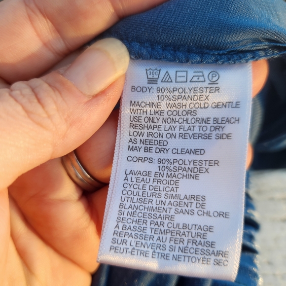 Ecote Anthro Blue Velvet Harem Pull On Jogger Pants Stretch High Waist Crop Sz S - Picture 10 of 11